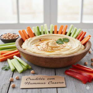 Crujientes con Hummus Casero