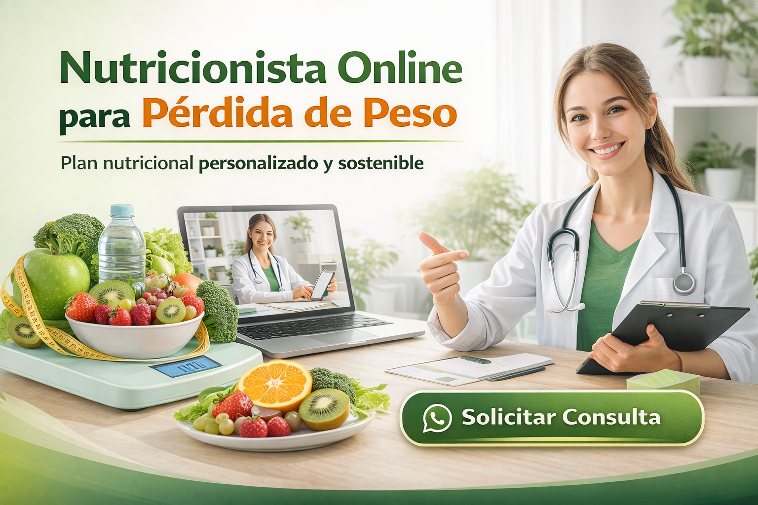 Nutricionista online para perdida de peso