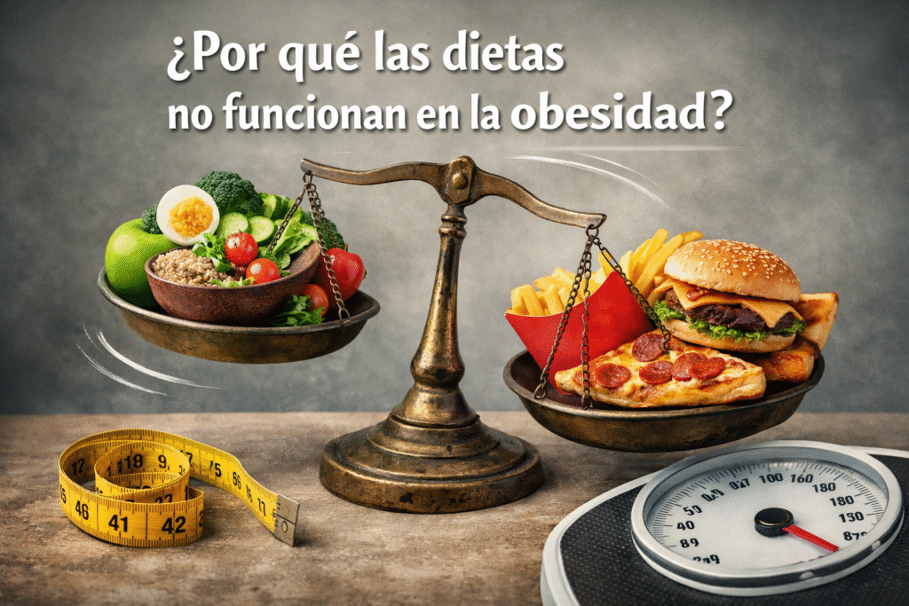 Por qué las dietas no funcionan en la obesidad