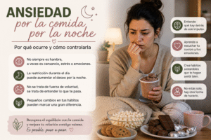 Ansiedad por la comida por la noche