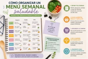 Cómo organizar un menú semanal saludable